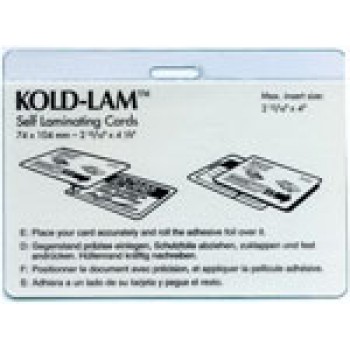 Kold Lam ID Badge w/slot 12 mil - 500 box